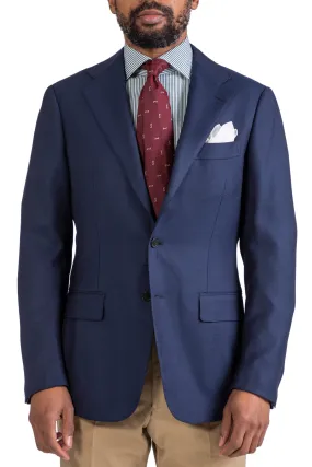 The Armoury Model 3 Blue Dormeuil Wool Sport Coat