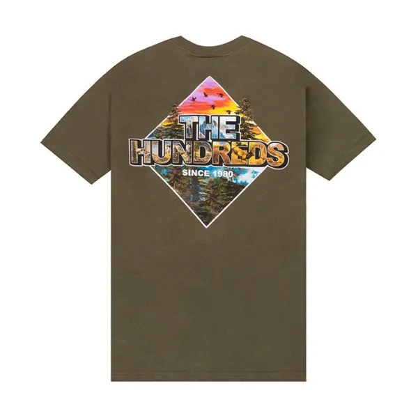 The Hundreds Great Outdoors T-Shirt Military Green