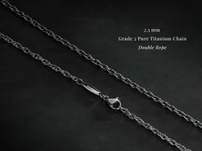 TITANIUM 2.5mm Double Rope Chain