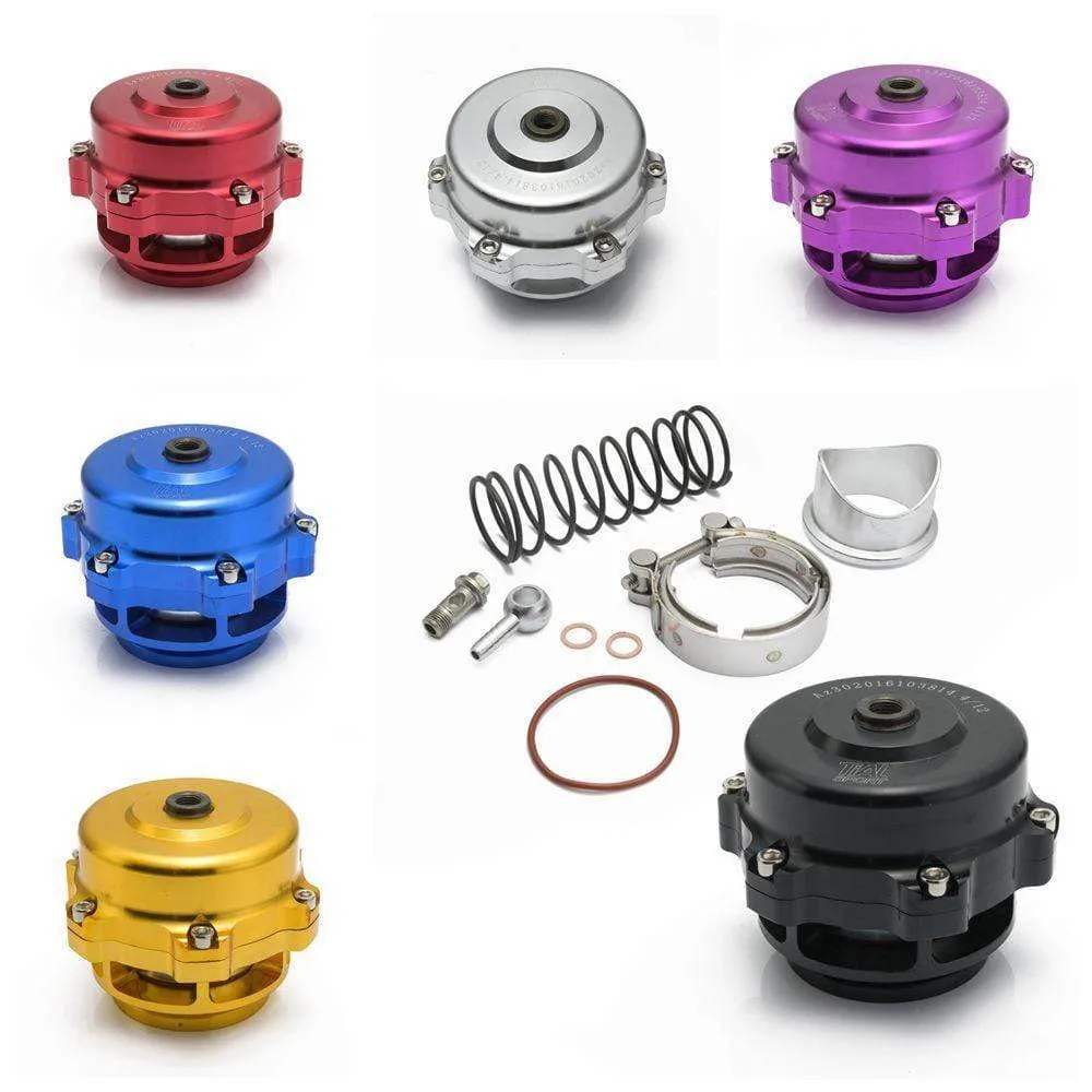 Universal Jdm 50mm V Band Blow Off Valve BOV Q Typer w/ Weld On Aluminum Flange TKBOV001B50