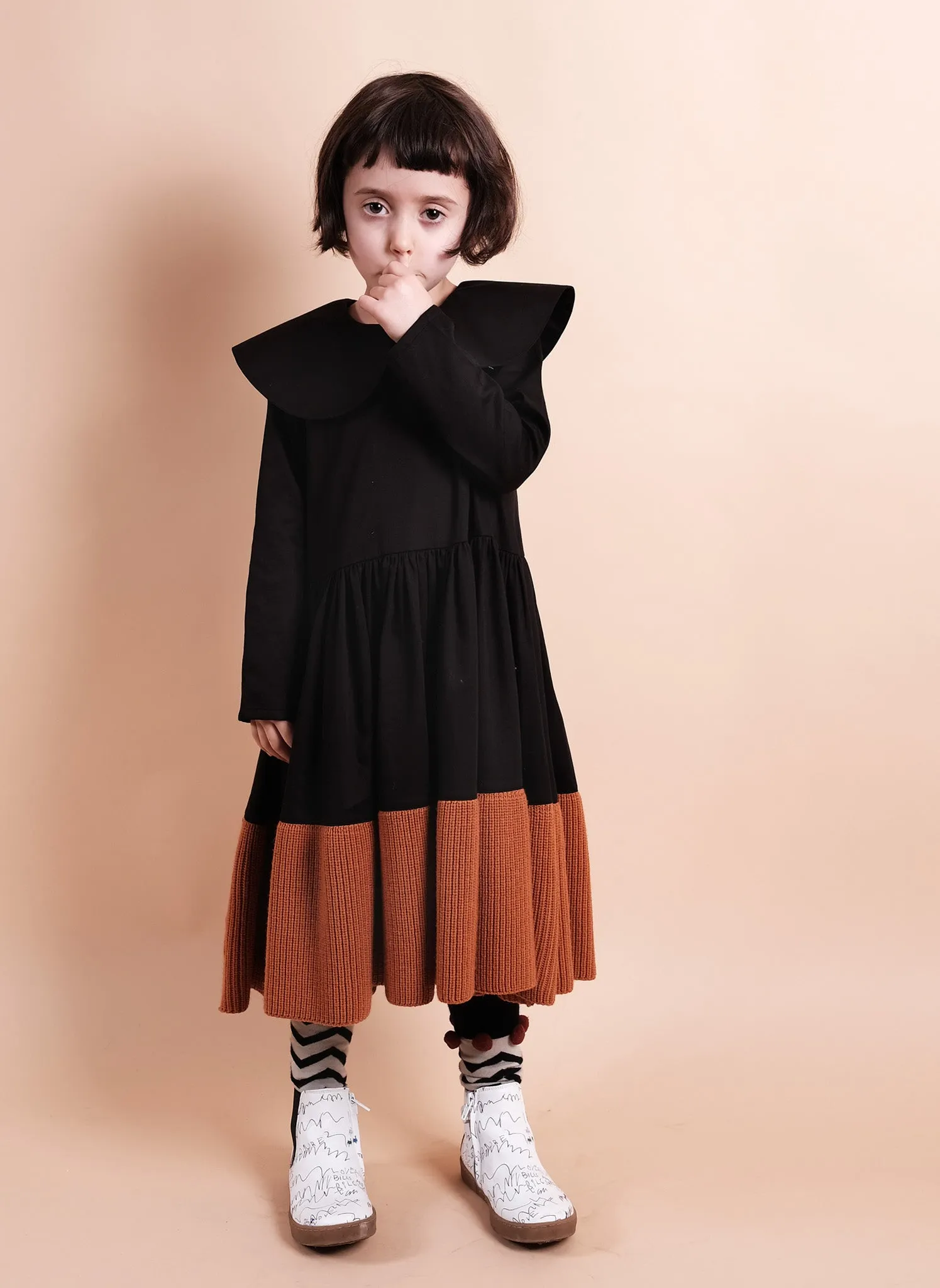 Wolf and Rita Girls Palmira Dress in Black