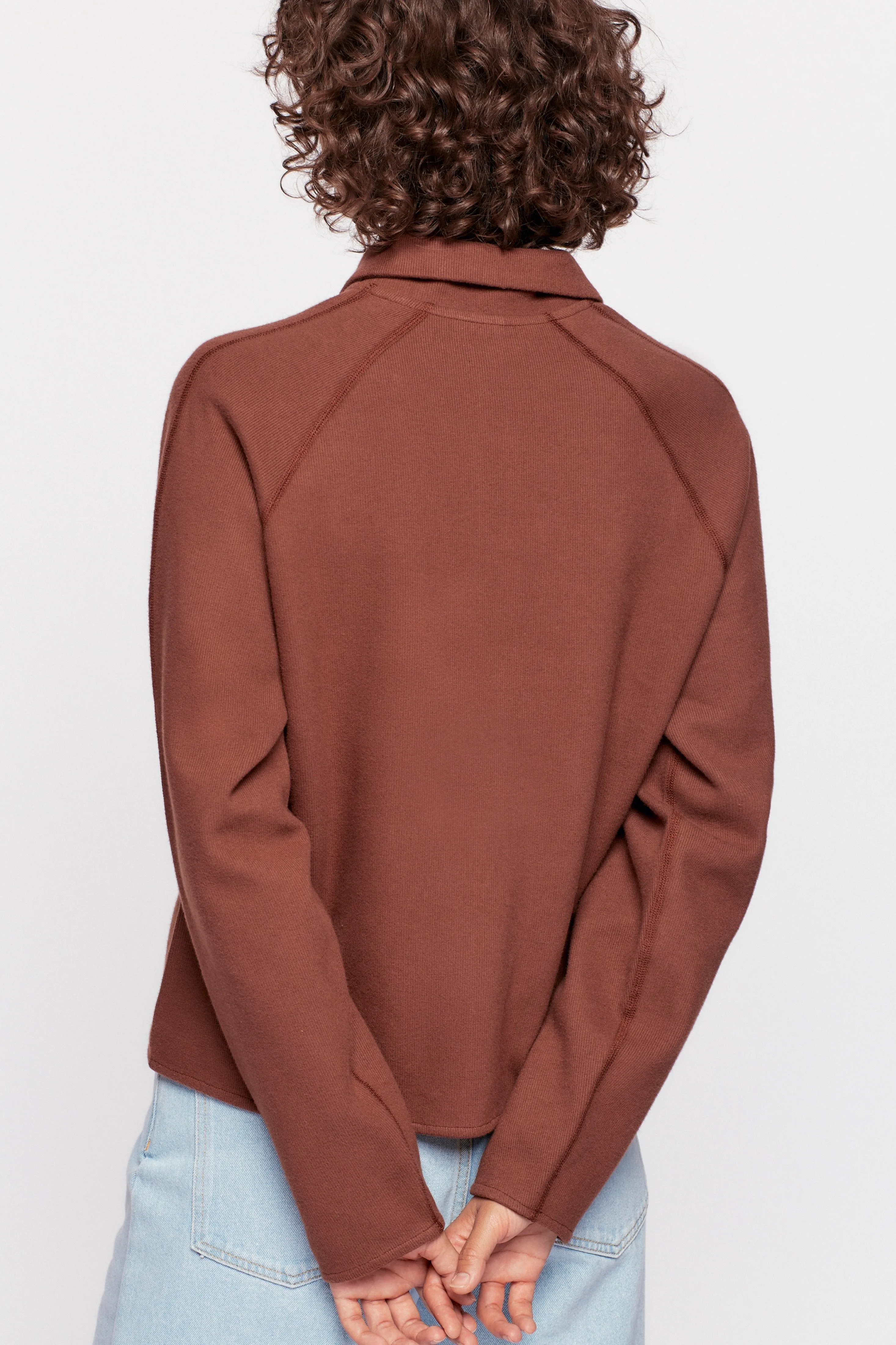 Women's Cozy Polo in Umber