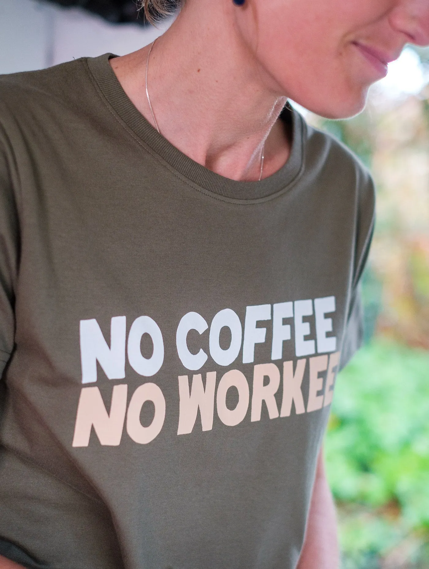 Women's No Coffee Organic T-shirt