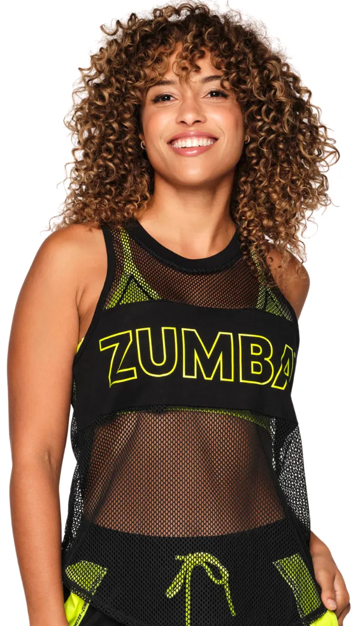 Zumba Forever High Neck Mesh Tank (Special Order)