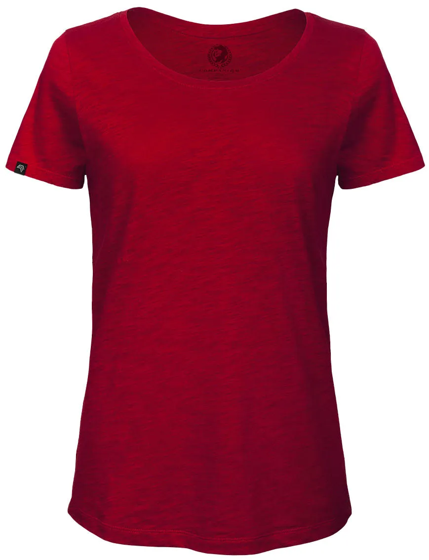 ― % ― Auslaufartikel ― BAC TW047/ ― Women's Bio-Baumwolle Flammgarn T-Shirt - Rot [M]